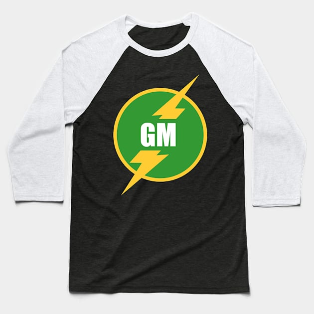 Groomsmen Gm Logo Baseball T-Shirt by Flippin' Sweet Gear